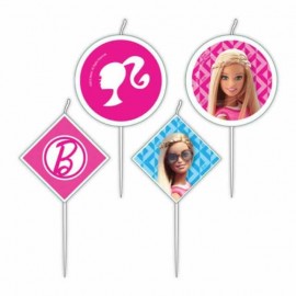 4 Bougies Mini Barbie