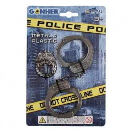 BLISTER MENOTTES POLICE METAL
